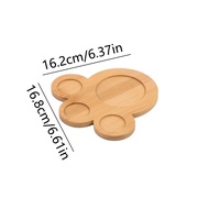 【Chat-support】 Tableware Solid Wood Food Tray Tea Coffee Mug Coaster Japanese-style Wooden Snack Fru