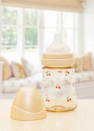 BÌNH SỮA GROSMIMI HỌA TIẾT CHERRY DUNG TÍCH 200-300ML TÙY CHỌN SIZE NÚM MOYUUM NÚM GROSMIMI BONBEN S