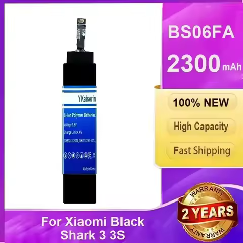 YKaiserin For Xiao Mi BS06FA Battery For Xiaomi Black Shark 3 3S BSO6FA High Capacity + Free Tools