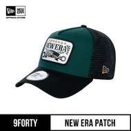New Era 9FORTY E-Frame Trucker New Era Patch Dark Green Snapback Cap