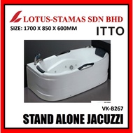 ITTO VK B267 1700MM STAND ALONE JACUZZI BATH TUB - WHITE