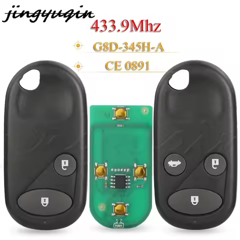 JYQ G8D345HA Remote Car Key 433MHz For Honda Civic Accord CRV HRV FRV Jazz Fob Contol G8D-345H-A /34