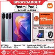 [PROMO] Redmi Pad 2 4G / WiFi (4+128GB l 8+128GB) 11" 2.5K Crystal Clear Display l 9000mAh Massive B