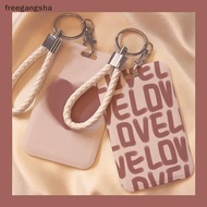[FREG] Cartoon Card Holder Photocard Holder Keychain Students Protectors Pink ID Bank Cards Cover Sc