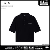Armani Exchange เสื้อโปโลผู้หญิง รุ่น XW000887-AF10819-MC021 สีดำ