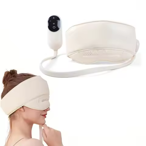 Electric Head Massager Scalp Massager Head Compress Air Bag Massager with Heat & Knead Portable Elec