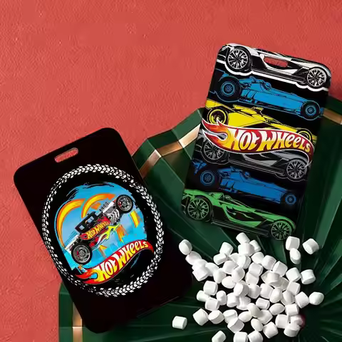 Super Car H-hot W-wheels ID Badge Card Holder Lanyard Kids Credit Card Case Neck Strap Door Card Hol