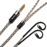 GUCraftsman MMCX 6N Single Crystal Silver 2.5mm/4.4mm Balance Earphone Upgrade Cable for SHURE SE846