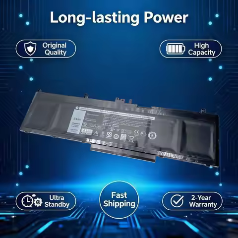 New WJ5R2 11.4V 84Wh Laptop Battery For DELL Precision 15 3510 M3510 Latitude E5570 WJ5R2 4F5YV P48F