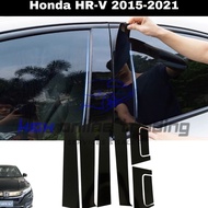 Honda HRV Vezel 2014-2021 Glossy Black PVC Door Pillar Protector Cover