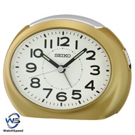 Seiko Clocks QHE193 QHE193G Gold Alarm Clock