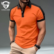 EAGLADE Collared Men's Polo T-shirt for Man Breathable PLS-11D in Watermelon Red K11
