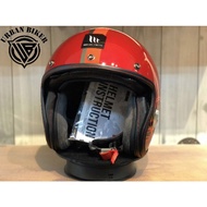 MT HELMET LE MANS/LE MAN/LE MENS/LE MEN 2 SV CAFE RACER B5 GLOSS RED ORIGINAL CLASSIC VINTAGE HELMET