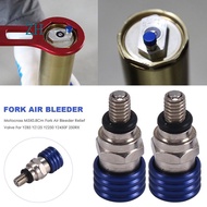 Motocross M5X0.8Cm Fork Air Bleeder Relief Valve for     YZ85 YZ125 YZ250 YZ450F 250RX Blue