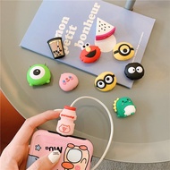 Mobile Phone Cartoon Silicone Cord Retainer Charging Cable Protective Covers Cable Cord Protector