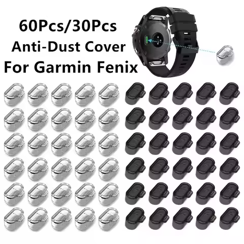 60Pcs/30Pcs Watch Sensor Plug Anti-Dust Dustproof Cover For Garmin Fenix 7S 7 7X 6S 6 6X Pro 5S 5 5X