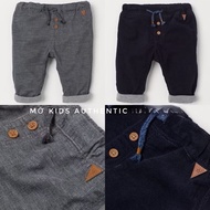 Genuine HM US/UK/JP/KR felt-lined velvet pants, size 6/9m to 3-4y (Elastic waistband)