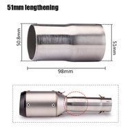 Universal Motorcycle Exhaust Muffler Adapter Escape 51mm to 60mm 60mm to 51mm 51mm lengthening Pipe