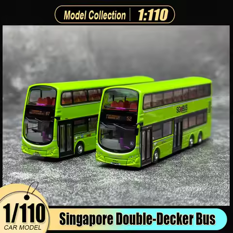 BUS Model 1/110 scale Singapore Double-Decker Bus Vol B9TL car model static display festive gift col