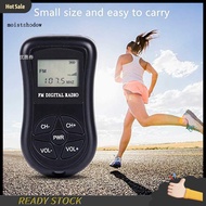 mw Pocket-friendly Radio Portable Radio with Lcd Display Portable Mini Fm Radio with Lcd Display and Stereo Headphone for Home Travel Battery-powered Digital Radio