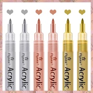 (RFZG) Acrylic Paint Pens - GoldSilver and Rose Gold Paint Pens Metallic Marker Pens Water-Based Met