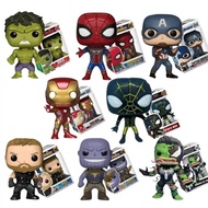 newPOP Marvel Avengers Alliance Figure SpiderMan Ironman Captain America Thor Hulk Thanos War Machine Funko  Model Kids  Gift