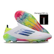 Original in stock kasut boots football shoes soccer shoes Shengege1991.my F50 fg f50 FG Laceless kni