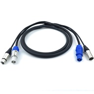 Stage Lighting Special Power Supply DMX Combination Line powercon+DMX Combo XLR Audio Cable