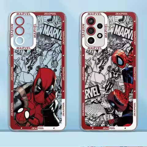 Marvel Deadpool Spiderman Phone Case for Honor X9a 5G X8 4G X8a X8b 90 Lite X8 X7b X9b Clear Silicon