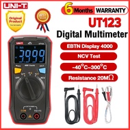 11.11(UNI-T Original)UT123บ้านกระเป๋าเครื่องวัดดิจิตอลขนาดเล็กAC/DC-600V 20MohmการวัดอุณหภูมิNCVทดสอ