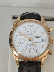 Longine Chorograph Valjoux 7750 
瑞士, 浪琴, 經典設計
A Beautiful Leather strap with a branded buckle
瑞士 775