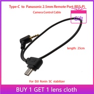 For DJI Ronin SC to Panasonic GH3 GH4 GH5 GH5S G85 G9 etc., 25cm Control Cable (RSS-P) Type-C to Pan