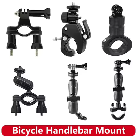 Bicycle Handlebar Mount Motorcycle Holder For Gopro Hero 13 12 11 10 9 8 SJCAM SJ4000 AKASO X5 insta