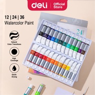 Deli Dmast Gouache Poster Color High Saturation Watercolor Paint Cat Warna Pigment Art Supplies
