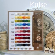 Kaise Kaishe 66 warna pengilat kuku 2025 baru empat musim warna pelangi salun kuku membuka set gam k