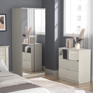 Stace 2 Door Wardrobe with Full Mirror Door (5.91ft)