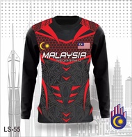 Jersey Dewasa Malaysia Lengan Panjang Sport #LS55