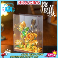 LED Flower Bricks Toys Gift / Flower Stacking Blocks / DIY Flower Bucket Nano Block / Flower Toys Bl