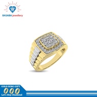 cincin pria emas 750 (cincin berlian pria)