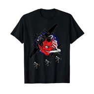 Popular Hipster Wwii Nose Art Bomber Smoking Devil Retro B17 Vintage Bomber T-Shirt Regular T-Shirts