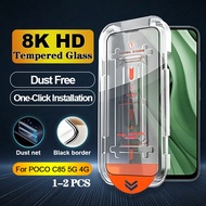 POCO C85 5G 4G Tempered Glass Film for POCO C75 C71 C65 C61 C55 C51 C50 5G 4G Screen Protector Easy 