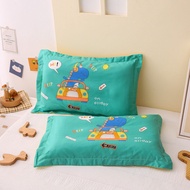 Children's Pillowcase Cotton Cartoon Small Size 30 X50 Baby Small Pillowcase Pillow Core Head Thailand Latex Pillow Case 40 X60