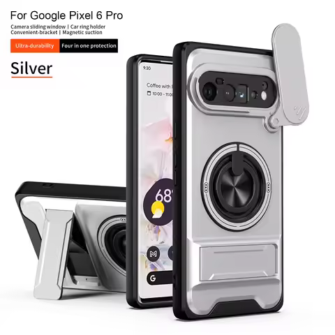 For Google Pixel 6 Pro Case Google Pixel 6 Pro Cover Phone Case Magnetic Holder Military Armor Camer