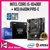 MSI H410M PRO-E H410 LGA1200 MOTHERBOARD + Intel 10TH GEN CORE PENTIIUM / I3 / I5 / I7 / I9 CPU COMBO PROMO I5 10400F [ I5-10400F ]