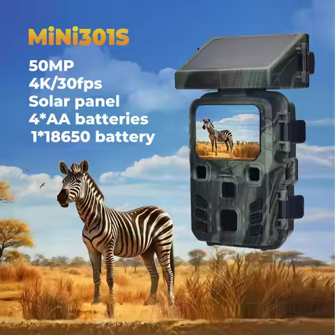 4K Wireless Trail Camera 50MP Night Vision Mini301S for Hunting Outdoor Wildlife Scouting Surveillan