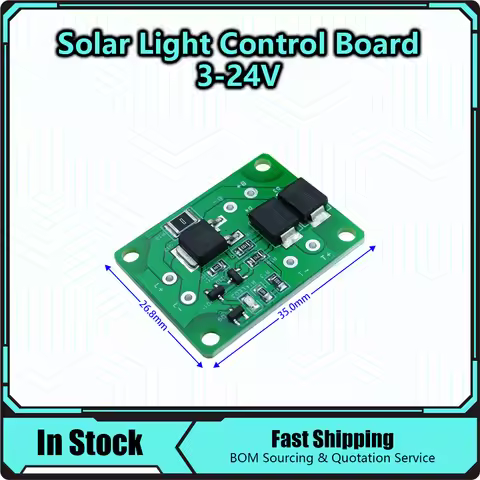 utomatic Solar Panel Battery Charger Board Night Light LED Control Switch Garden Street Light 3-24V 