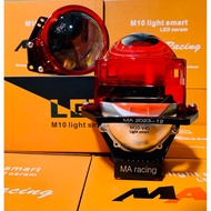 bi cầu led m10 light bản 6000k ánh sáng siêu khủng cos 62w pha 72w