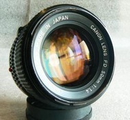 【悠悠山河】收藏級 Canon nFD 50mm F1.4 大光圈標鏡 鏡片超透亮 無刮無霉無霧無塵無斑 轉接到微單極優