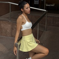 RYACTIVE Sports Short SKIRT - SPLIT MINI SKIRT Avocado Yellow (Butter Yellow)