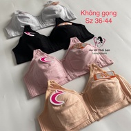 Thailand big size underwire bra 2099 without padding, soft and cool cotton fabric, large C cup size 